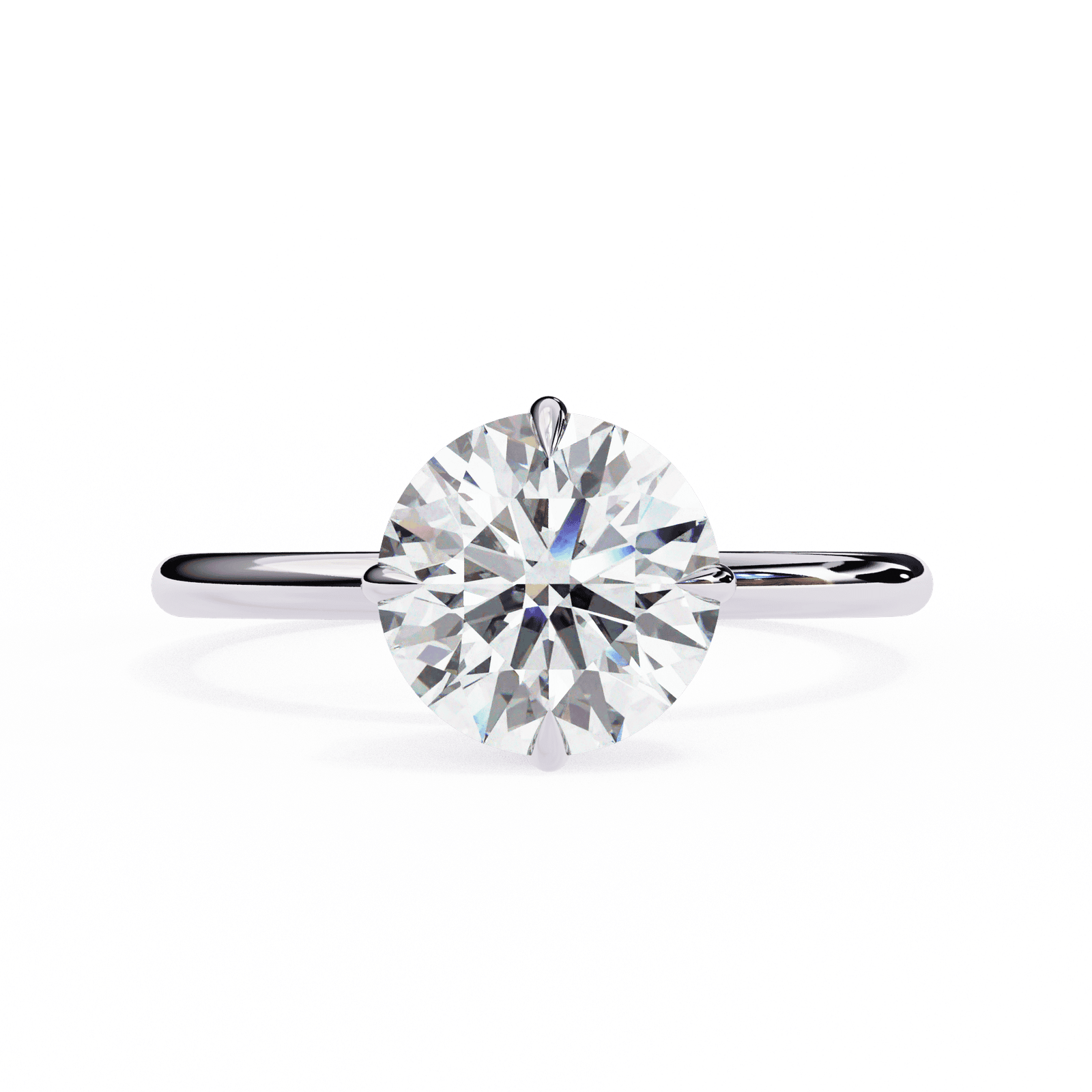 Round Brilliant Solitaire Diamond Engagement Ring